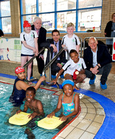 Royal Greenwich-Duncan Goodhew/Sports Minister visit to Waterfront  Leisure Centre