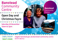 Reigate & Banstead -Banstead Community Centre Open Day & Xmas Fayre