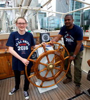 Royal Greenwich - Sail trainee ambassador's Sophie Britton & Michael Ameh