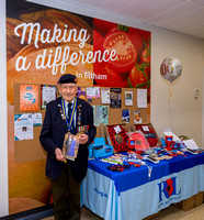 Royal Greenwich - Poppy Appeal with Harold Knight , age 100 - Eltham Royal British Legion at Sainsburys