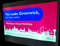 Royal Greenwich - Community Engagement workshop, Shrewsbury House 15th Jan 2024