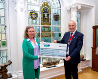 Royal Greenwich Mayor Leo Fletcher Charity Cheque Presentation - Lymphoma Action