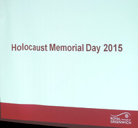 Royal Greenwich- Holocaust Memorial Day 2015